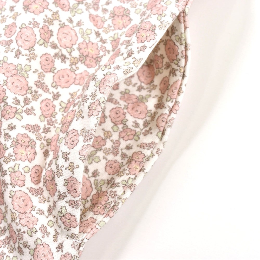 花柄 柄 ウエスト リボン ワンピース (80~130cm) イエロー系 110cm