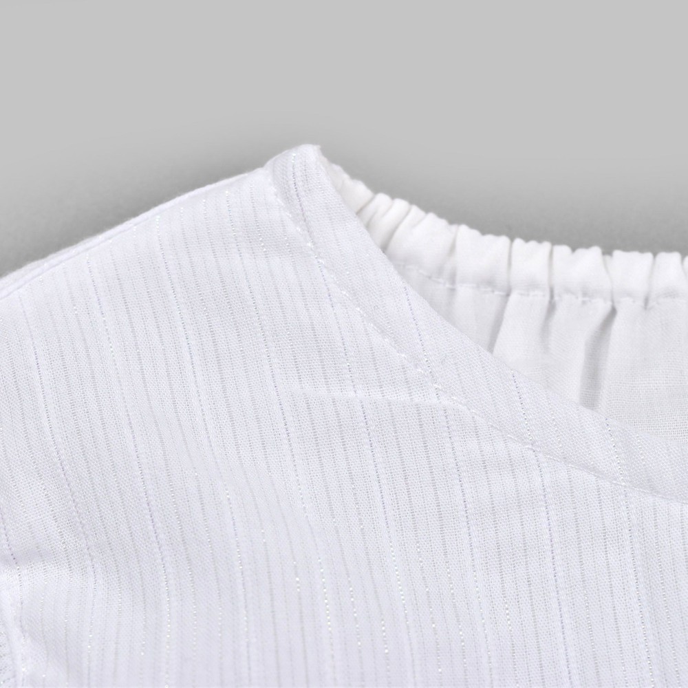 ストライプ ティアード 裏地付 ワンピース (90~130cm) オレンジ系 130cm