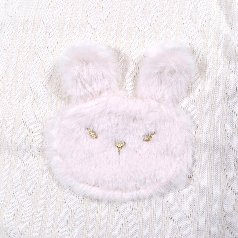 うさぎ パッチ ケーブル 接結 ワンピース 80 130cm 80cm ピンク ワンピース 子供服べべの公式通販サイト Bebe Mall