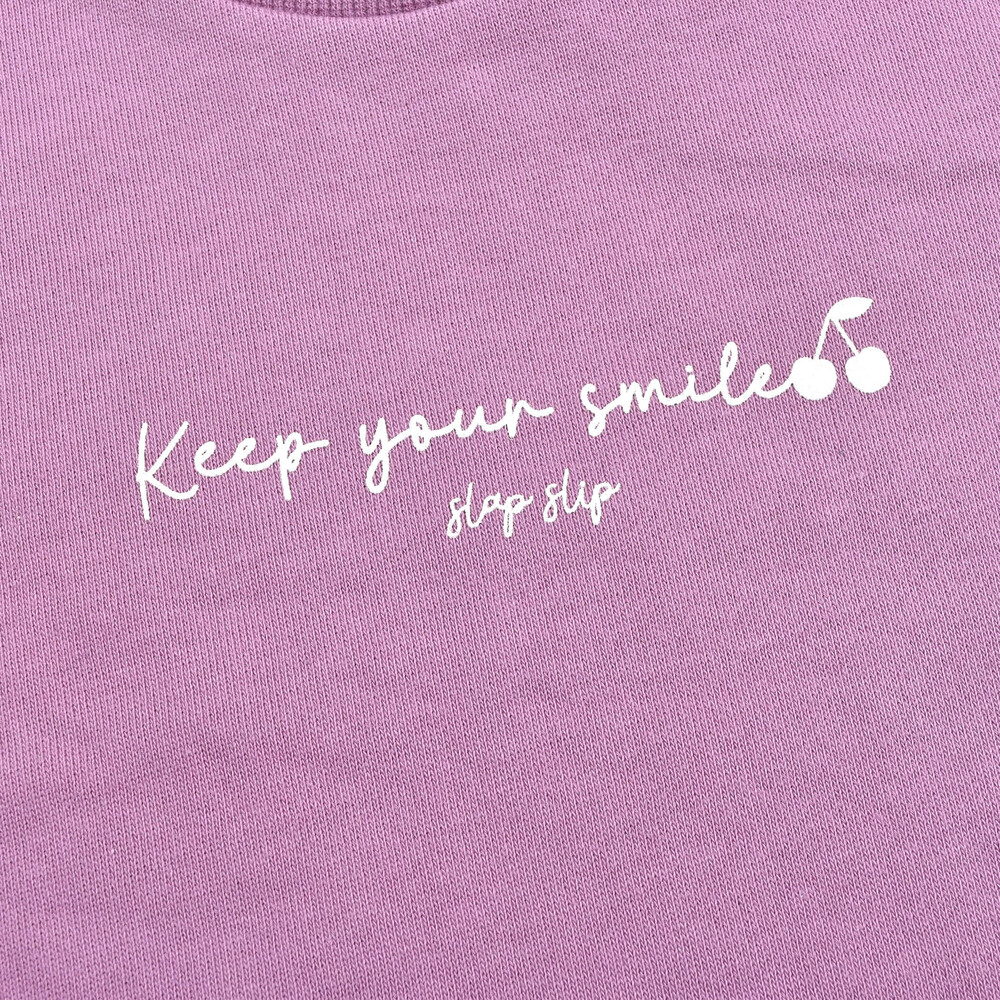 バック プリント 裏毛 トレーナー ワンピース (80~130cm) グレー 90cm