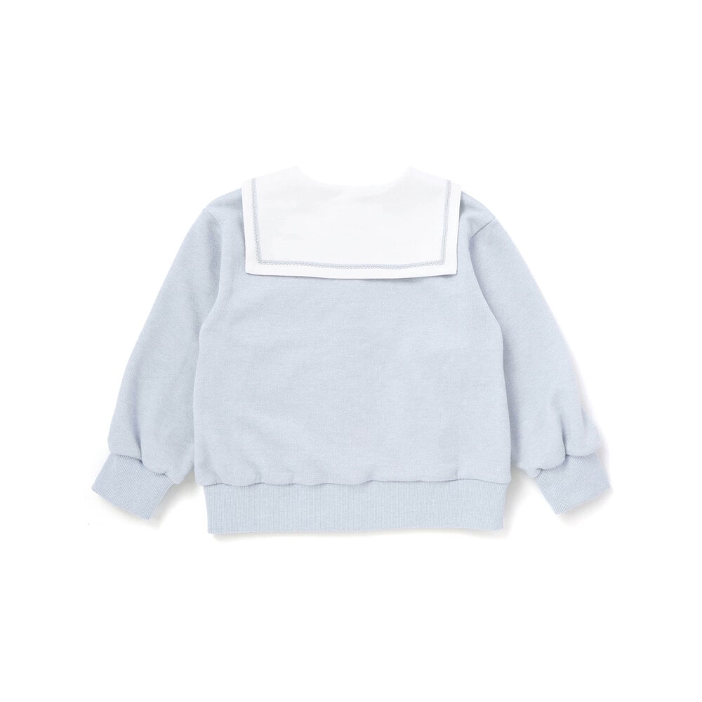 セーラーカラー刺しゅうジャケット(90~130cm) ブルー 90cm