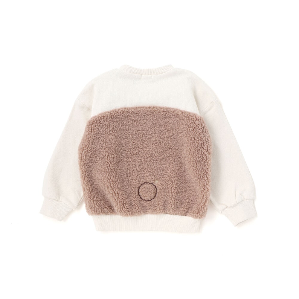 恐竜クマウサギアニマルフェイスボア切り替えトレーナー(80~120cm) ピンク(ウサギ) 80cm