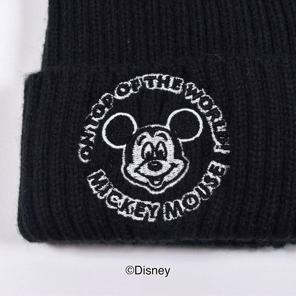 Disney ミッキーマウス 耳付き ニットキャップ S M S 48 51cm ピンク 子供服べべの公式通販サイト Bebe Mall