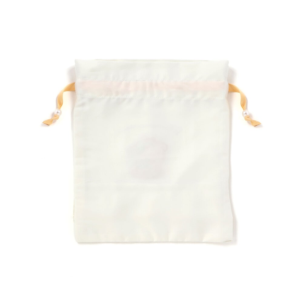 【シナモロール/ポムポムプリン×SLAPSLIP】フロントプリントフリルチェック巾着 ブルー ワンサイズ