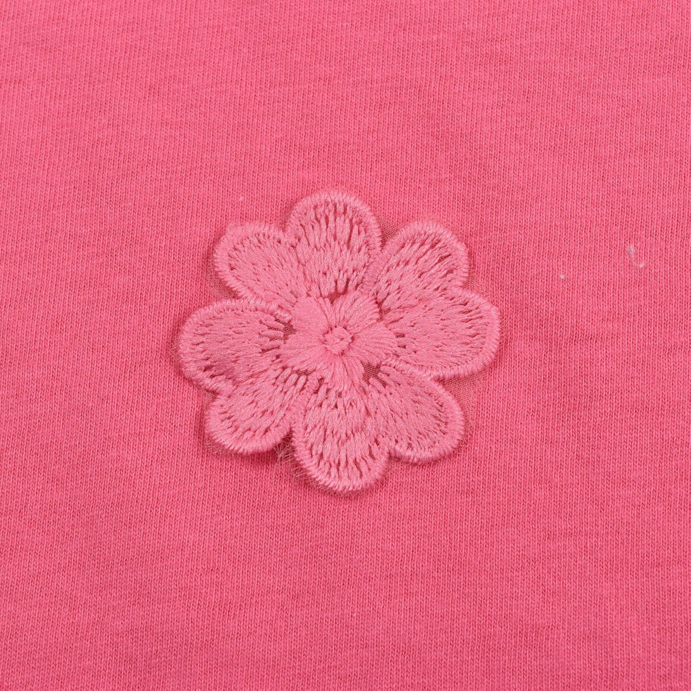 子供服べべの公式通販サイト Bebe Mall 花モチーフ付き Tシャツ 80 130cm 80cm ピンク トップス ベベ モール オフィシャルオンラインストア