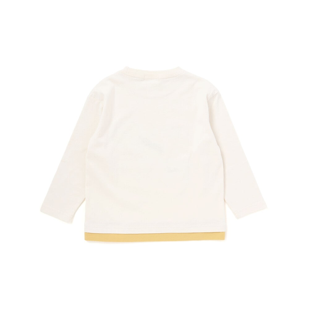 恐竜地図長袖Tシャツ(80~130cm) オフホワイト 80cm