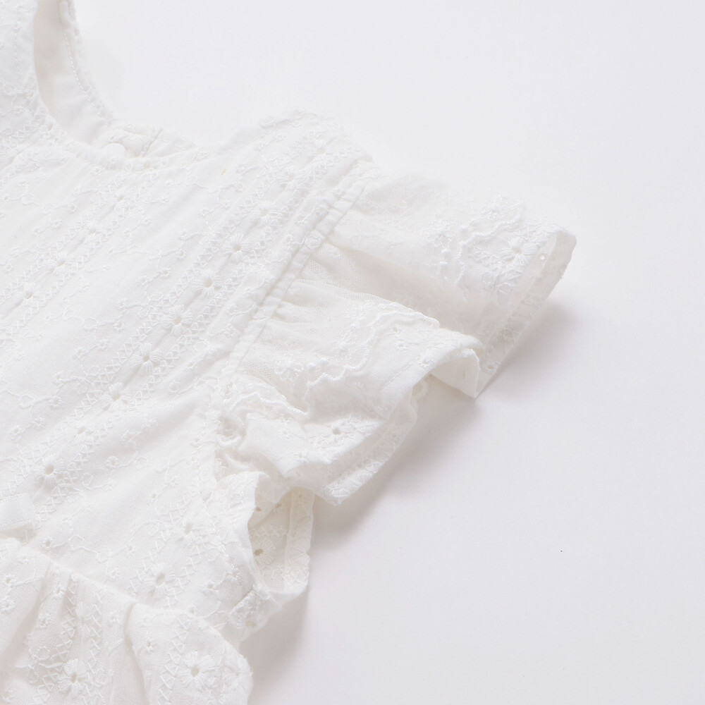 肩フリルワンピース+ブルマ付きセットアップベビー(70~80cm) ホワイト ワンサイズ
