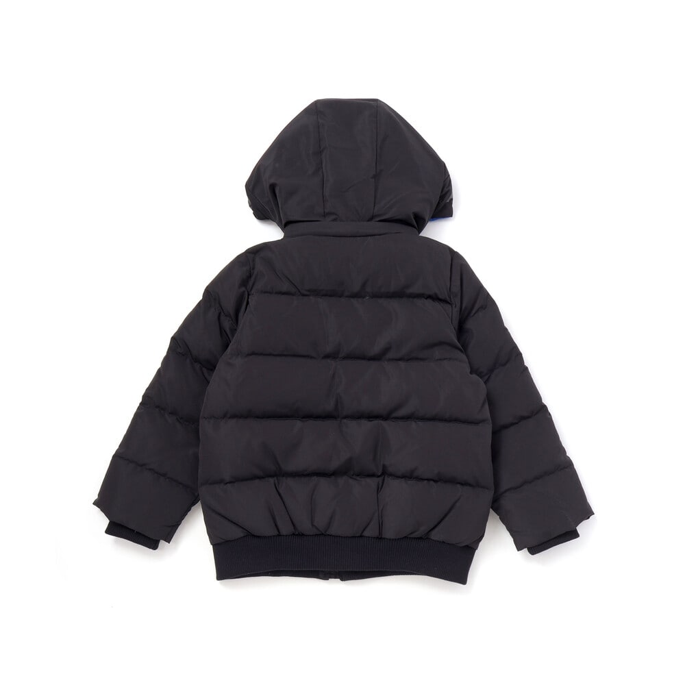 【撥水加工】マットタフタロゴプリントダウンコート(90~160cm) ブルー 90cm