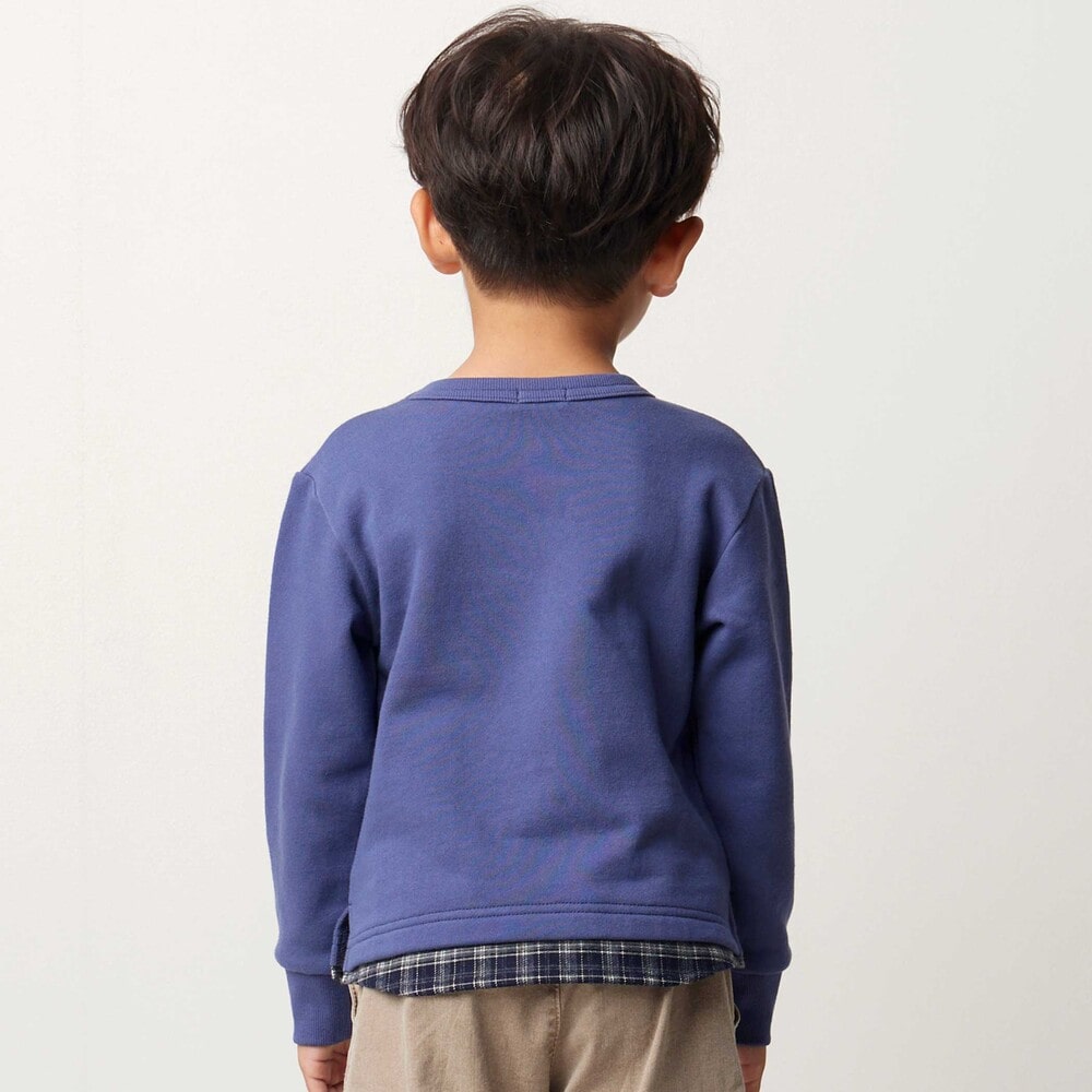AIRパッチロゴレイヤード風トレーナー(80~160cm) グレー 80cm