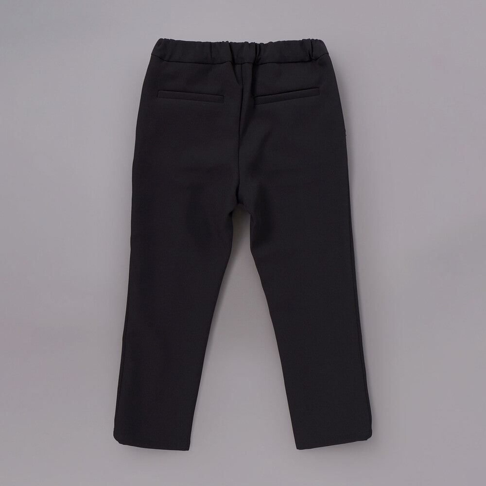 ダブルクロステーパードロングパンツ(110~160cm) ブラック 110cm
