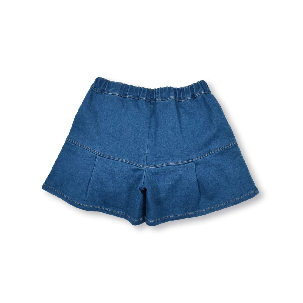 ジョグデニム 裾 タック ショートパンツ (90~150cm)(90cm ブルー): ボトム-子供服べべの公式通販サイト 「BEBE MALL」