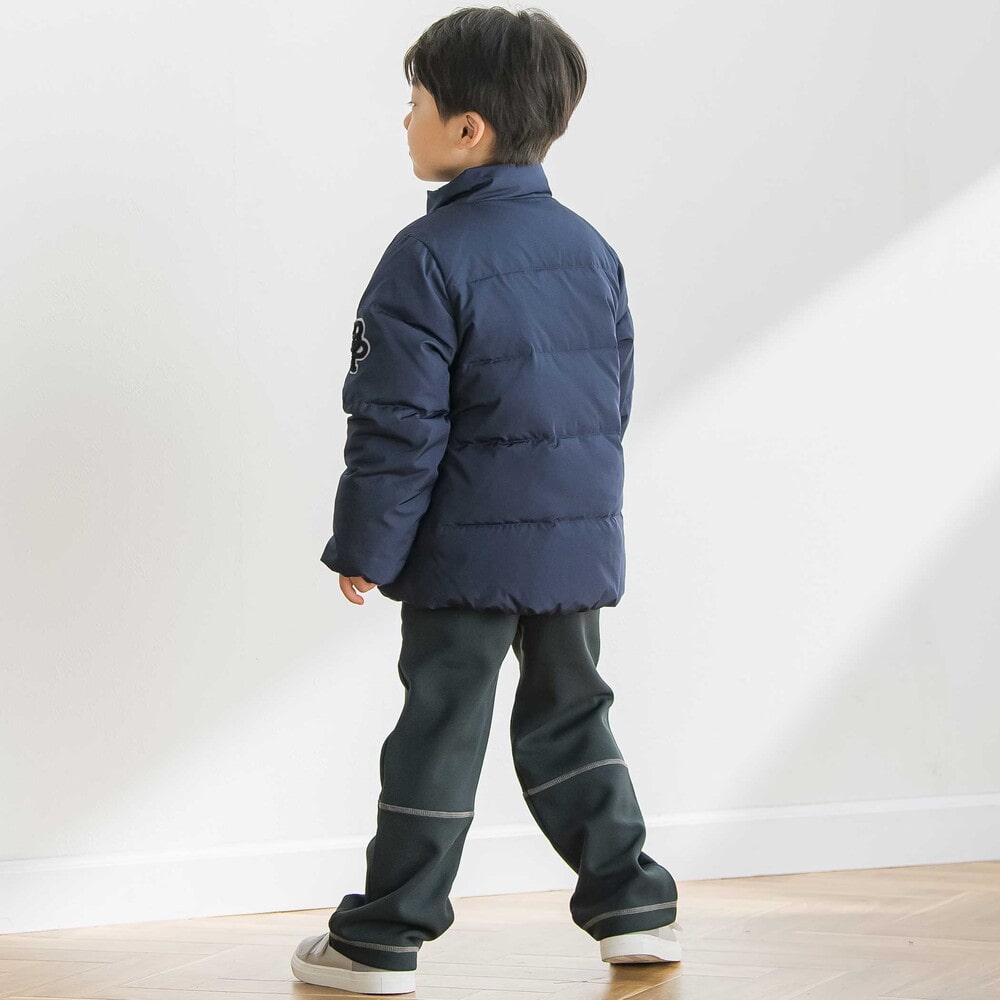 【限定商品】ワッペン付きタフタダウンコート(95~160cm) グリーン 95cm