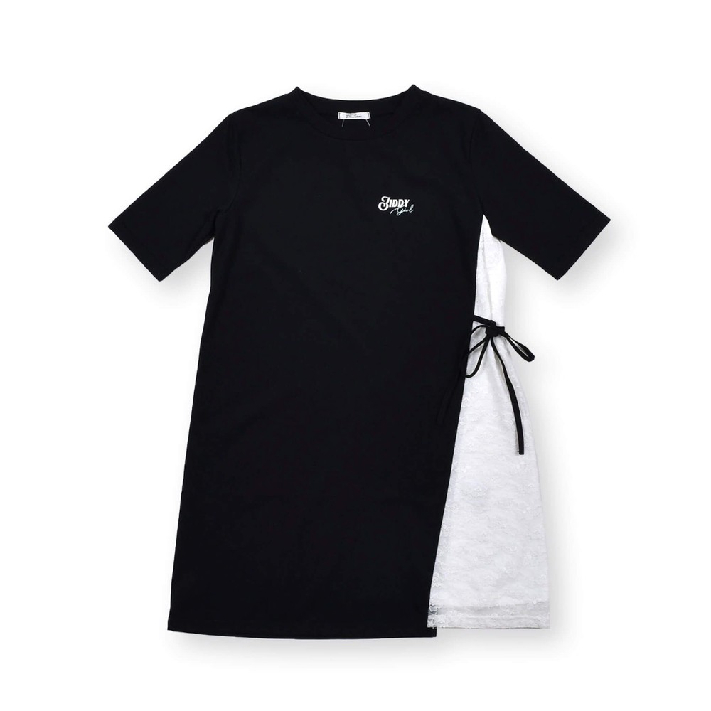 Bebe べべ Bebe Mall Official Online Storeレース 切り替え ワンピース 130 160cm 130cm パープル ワンピース ベベ モール オフィシャルオンラインストア