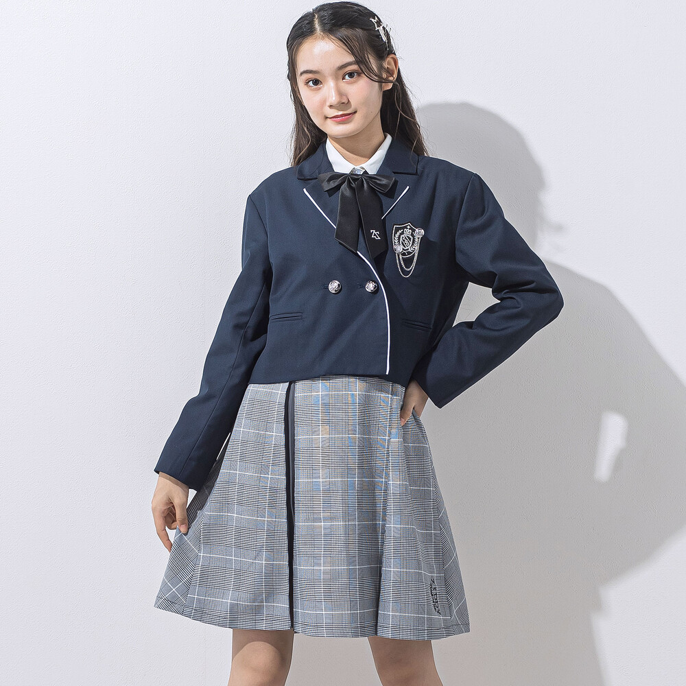 短丈ジャケット(140~160cm) ネイビー 140cm