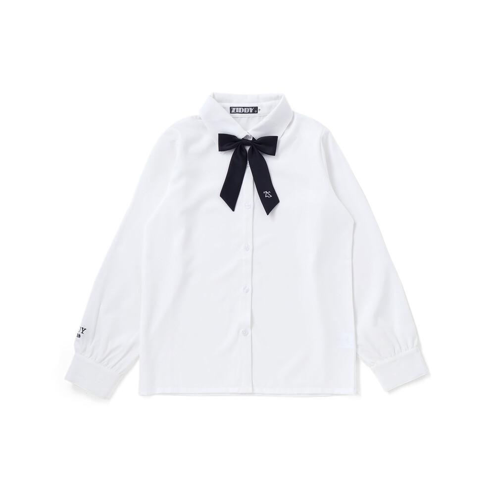 リボン付きブラウス(130~160cm) ホワイト 130cm