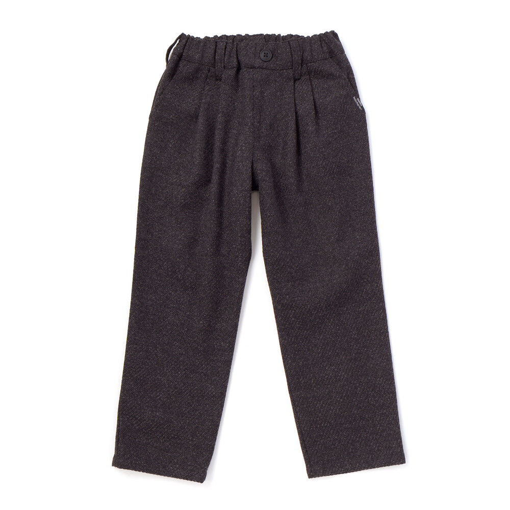 杢起毛ロングパンツ(95~160cm) ブラック系 95cm