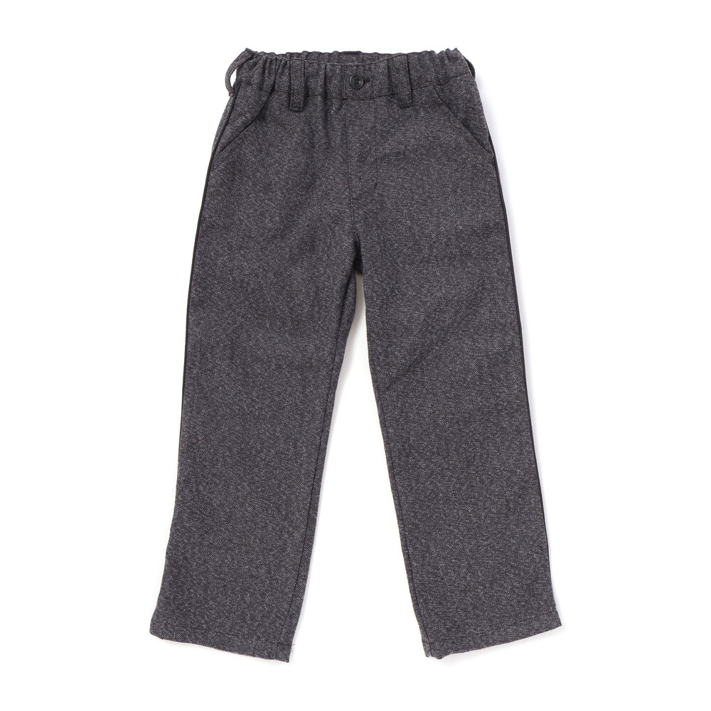 ヘリンボーンパイピングロングパンツ(95~160cm) グレー系 95cm