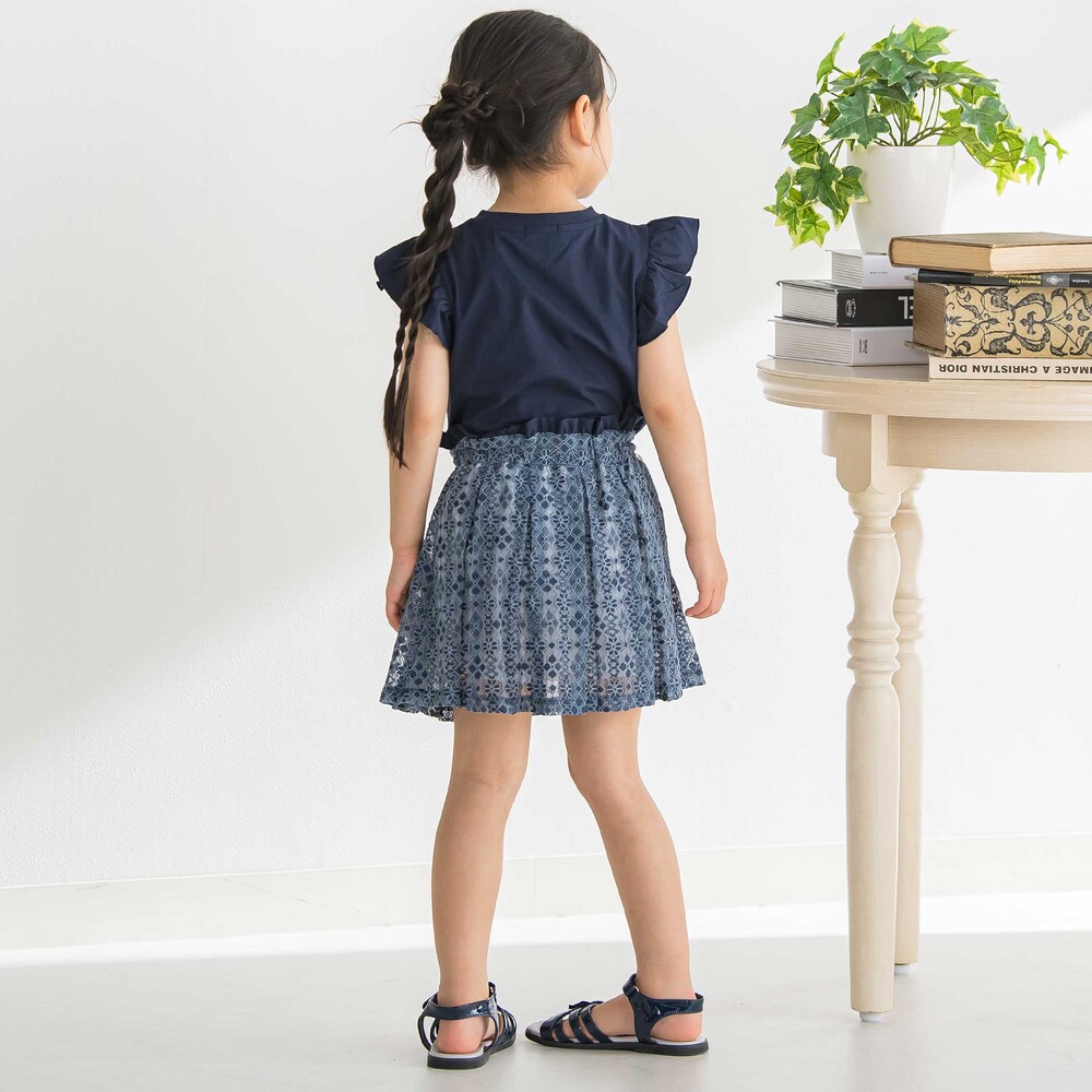 レースインナースカパン(100~150cm) ネイビー 100cm