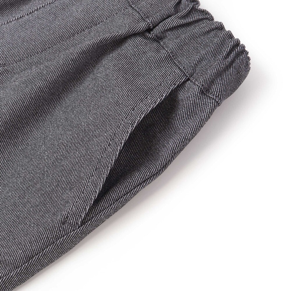 メランジストレッチ ストレートパンツ(100~160cm) ブラック 100cm