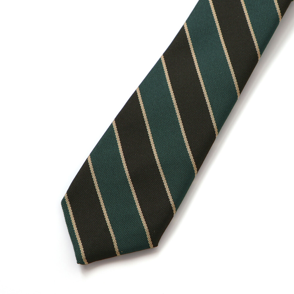 ストライプネクタイ(グリーン系) グリーン系 ワンサイズ