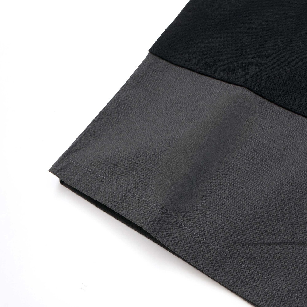 リップストップ切替カレッジロゴTシャツ(100~160cm) グレー 100cm