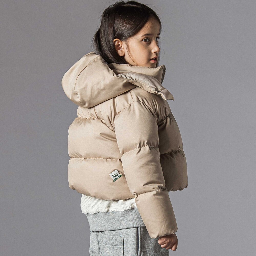 リモンタポリエステルツイルボリュームダウンジャケット親子お揃い(95~140cm) ブラック S(95-110cm)