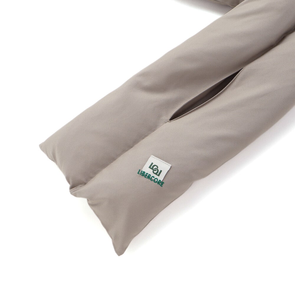 リモンタポリエステルツイルダウンマフラー大人親子お揃い ブラック ワンサイズ