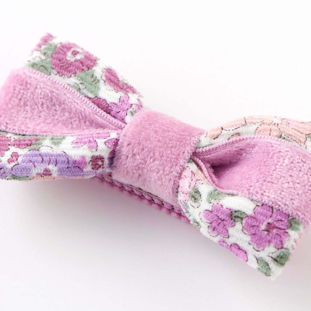 【日本製】【お揃い】リバティ(JoannaLouise)ヘアクリップ ブルー系 ワンサイズ