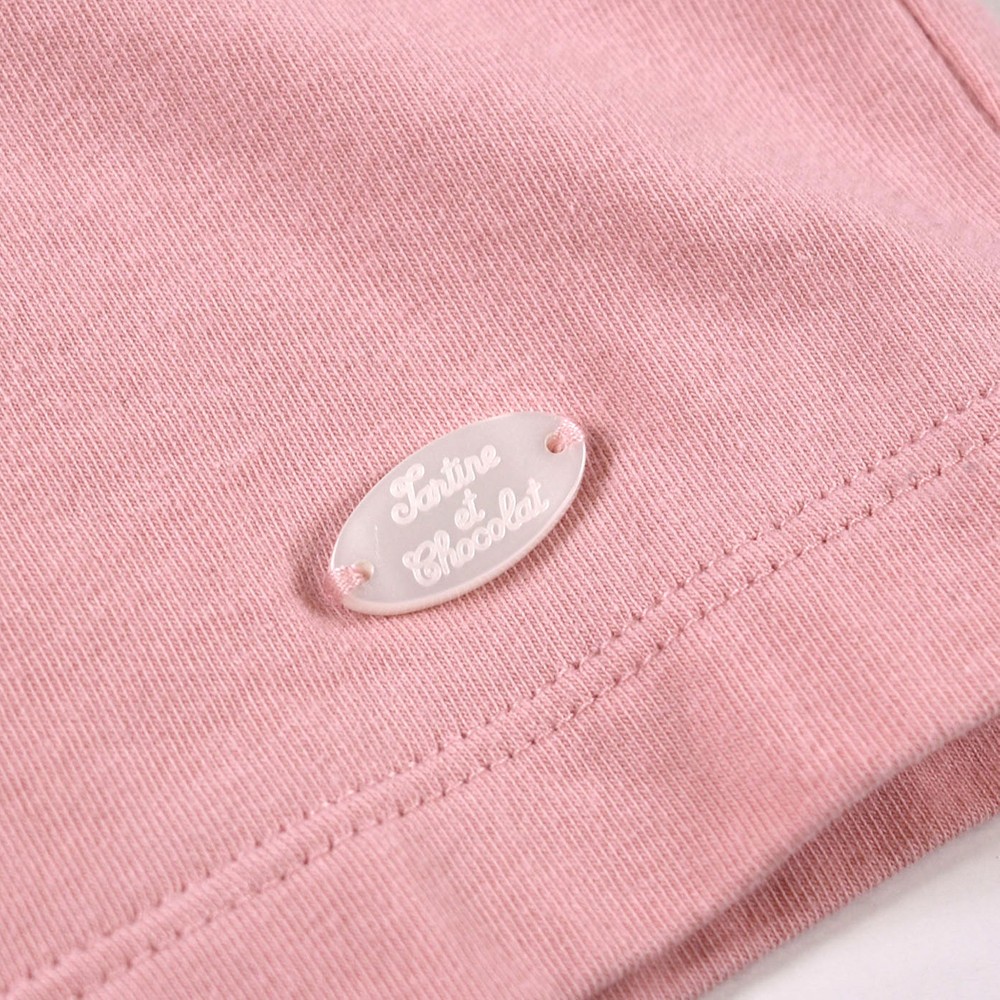 フリル フェミニン シンプル 無地 半袖 Tシャツ (110cm~130cm) ホワイト 130cm