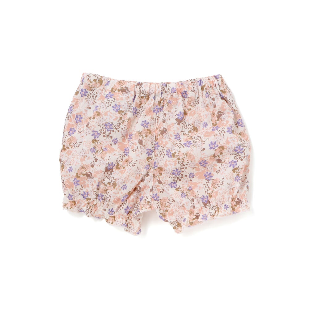 天竺半袖Tシャツ&花柄プリントブルマセット(70~90cm) ピンク系 S(70-80cm)