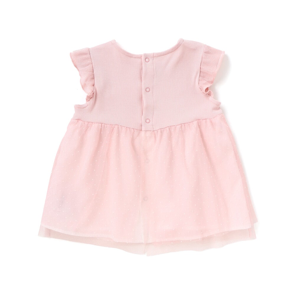 テレコドットラメチュールチュニック(70~90cm) ベージュ ワンサイズ