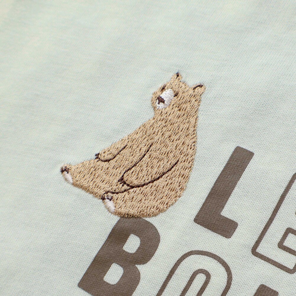 【お揃い】森のどうぶつプリントスタイ グリーン ワンサイズ