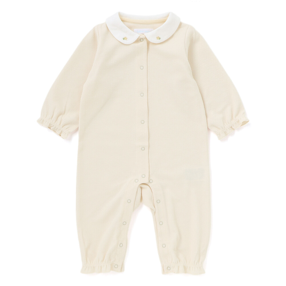 【お揃い】チュニック付きテレコフェイスカバーオール(70~80cm) ベージュ系 70cm