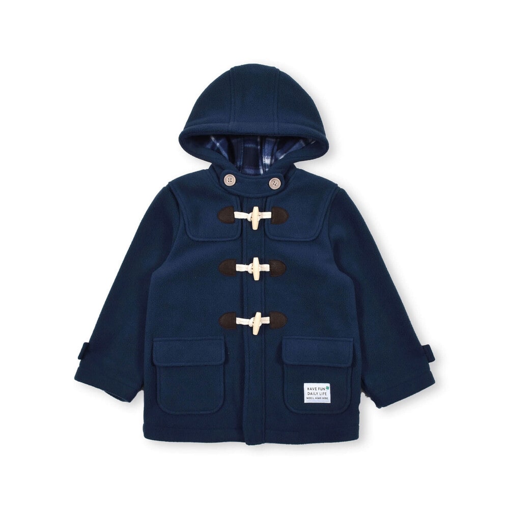 BeBe ダッフルコート ボンディング フリース 内 ファスナー ダッフルコート (90~130cm