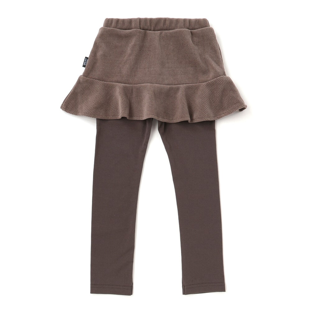ニットコールスカート付きスパッツ(80~130cm) ブラウン 80cm