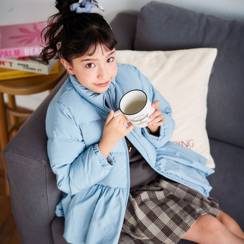 タータンチェックインナーパンツ付きスカート(80~130cm) ブラウン系 80cm