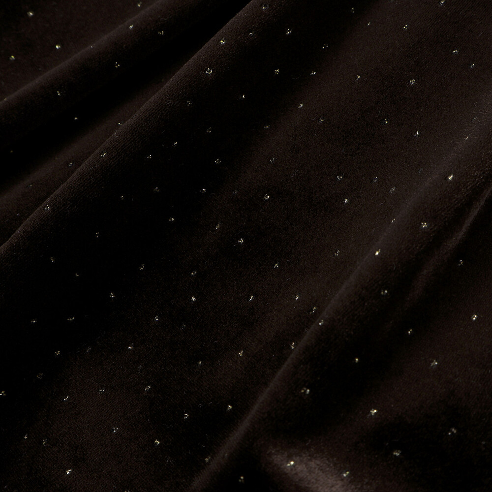 きらめくラメドットベロアビスチェセットアップ(90~130cm) ブラウン 90cm