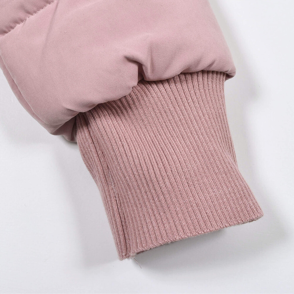 裾 フレア 中綿 ジャケット (80~130cm) ピンク 80cm