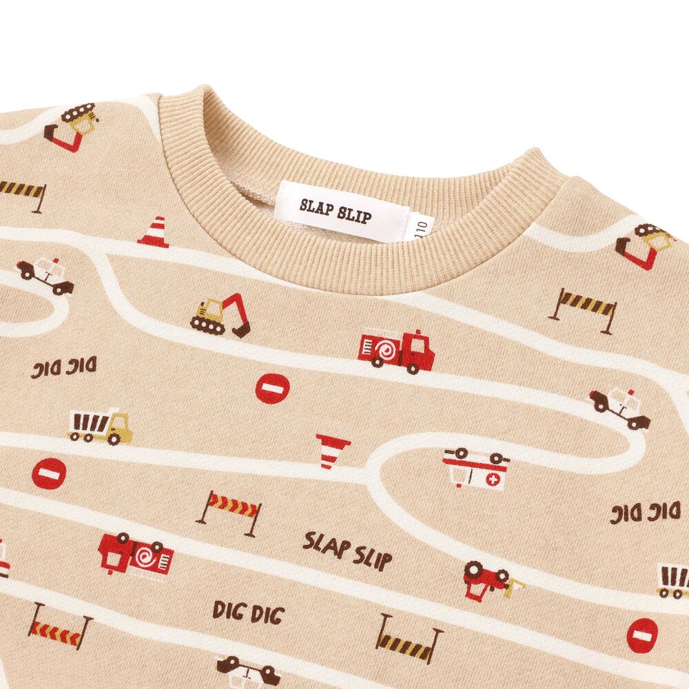 デニムカンガルーポケット付きトレーナー(80~130cm) オフホワイト系 80cm