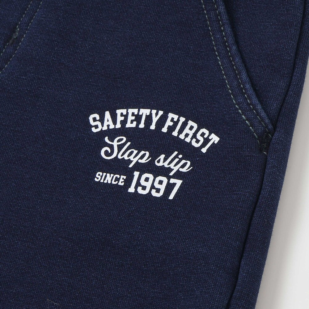 グングンのぼるよはたらくくるま刺しゅうロングパンツ(80~130cm) ブルー 80cm