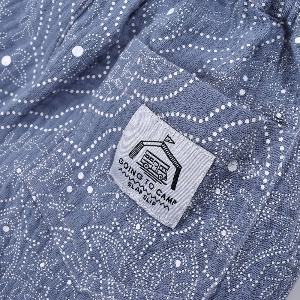 Bebe べべ Bebe Mall Official Online Storewガーゼ ペイズリー柄 5分丈 パンツ 80 130cm 80cm ブルー系 ボトム ベベ モール オフィシャルオンラインストア