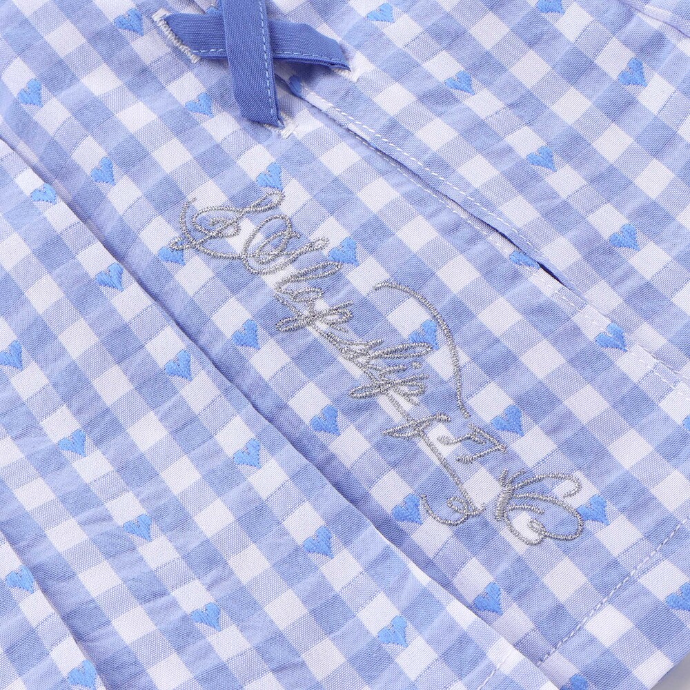 【お揃い】チェックプリーツスカパン(90~130cm) レッド系 90cm