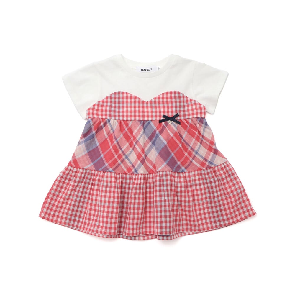 女の子チェックTシャツ