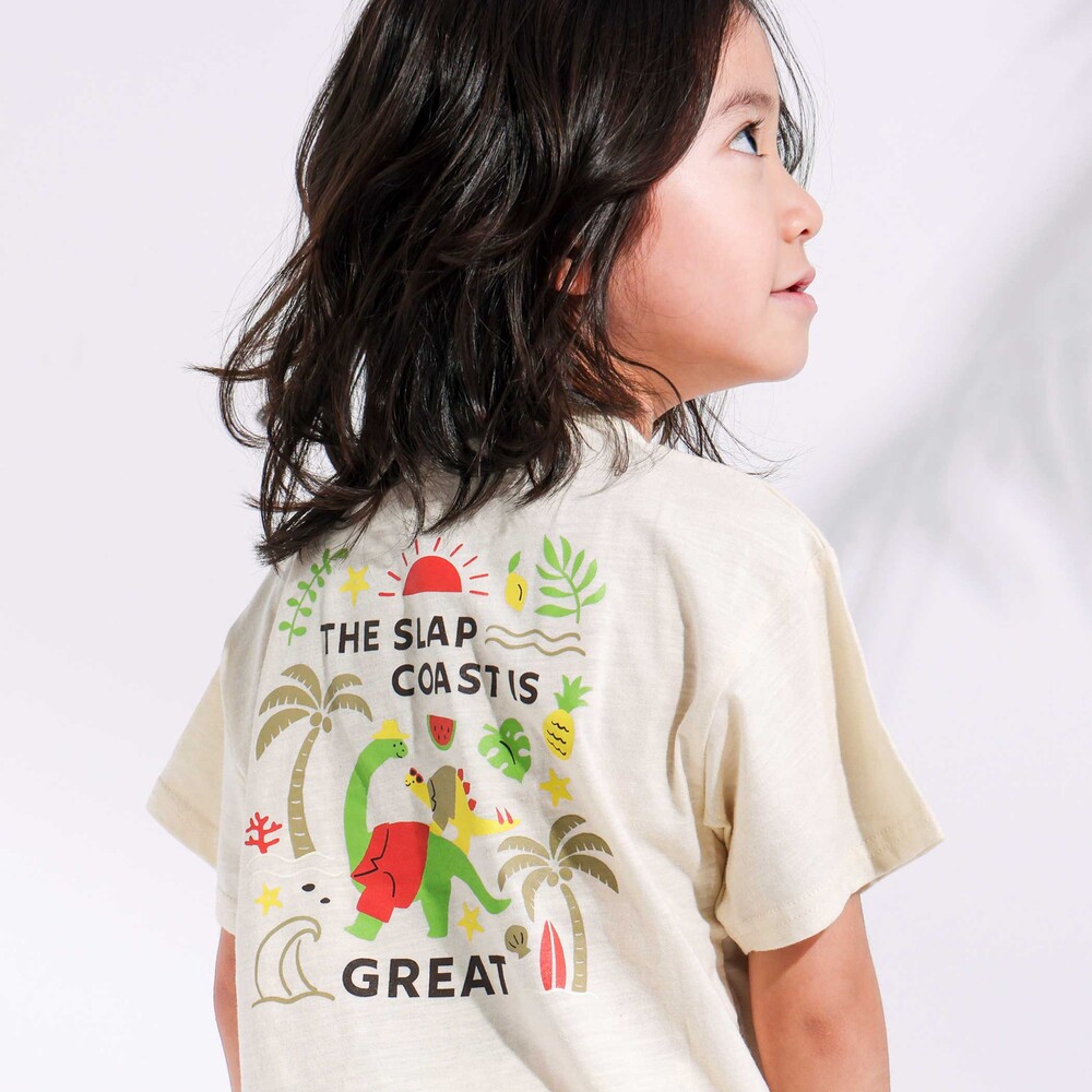 【お揃い】ポシェットトロンプイユ半袖Tシャツ(80~130cm) イエロー 80cm