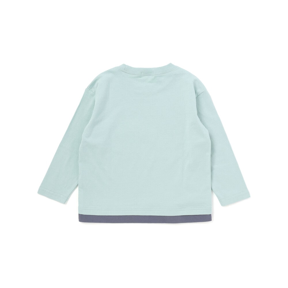 恐竜地図長袖Tシャツ(80~130cm) オフホワイト 80cm