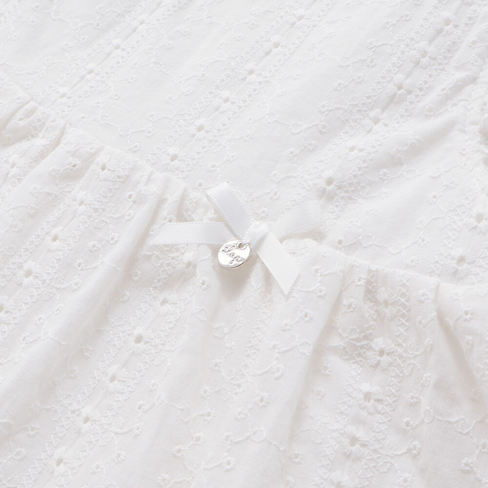 肩フリルワンピース+ブルマ付きセットアップベビー(70~80cm) ホワイト ワンサイズ