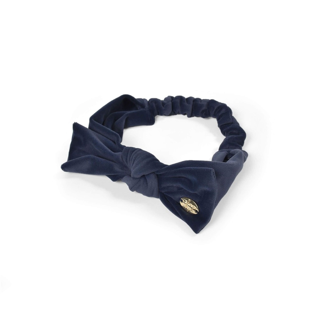 チャーム ベロアフリース リボン カチューム ベビー ネイビー ワンサイズ