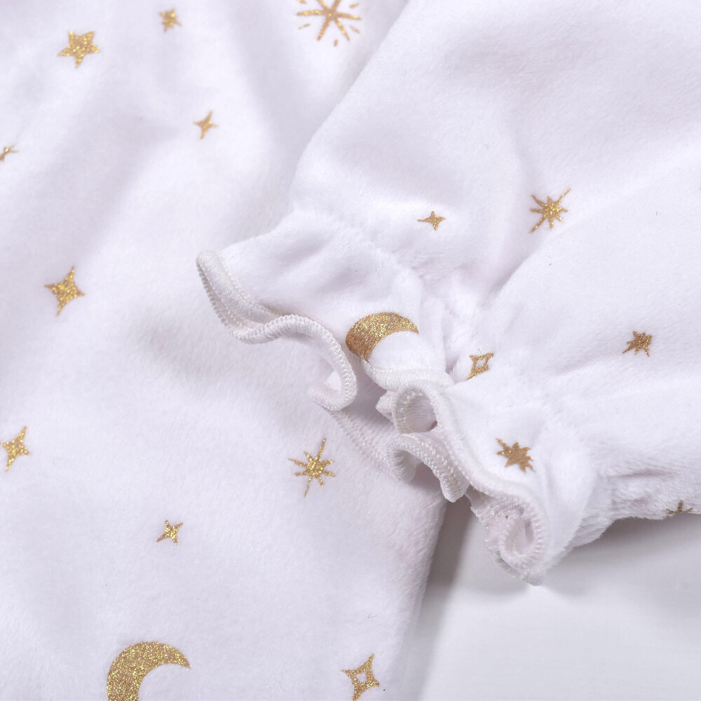 ドットレース ティアラ 刺繍 裾 ギャザー 2WAYオール ベビー (50~70cm) ピンク系 ワンサイズ