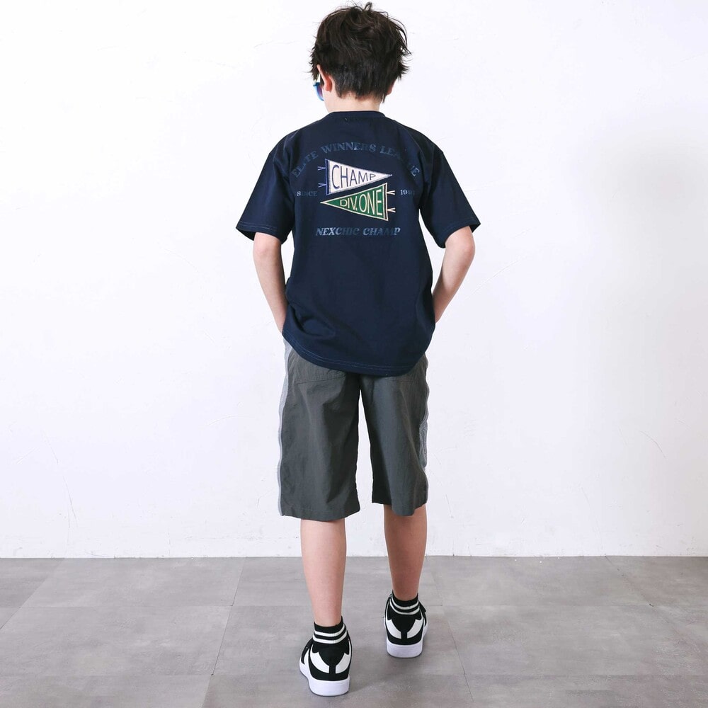 デニムポケット・ピグメントカレッジTシャツ(110~150cm) ベージュ 110cm