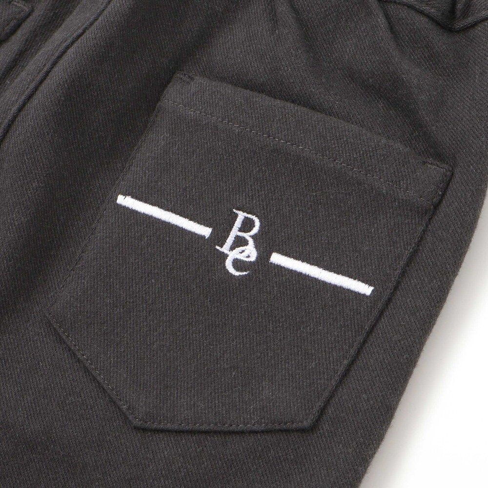 ウールライクストレッチスリムロングパンツ(90~160cm) グレー 90cm